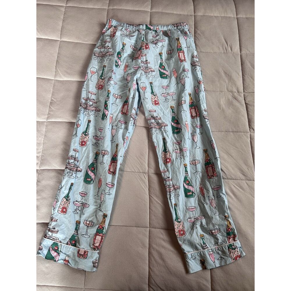 PRINTFRESH Pajama Pants 100% Cotton S Champagne Tower Summer Comfort Designer - Picture 9 of 12